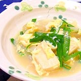 ふわとろ✿高野豆腐とニラの卵とじ